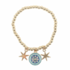 All Seeing Eye Beaded Charm Bracelet