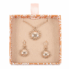 Sun Earring and Necklace Set