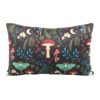 40cm Rectangular Dark Forest Print Cushion