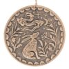 Bronze Midnight Hare Terracotta Plaque
