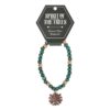 Green Man Wooden Charm Bracelet