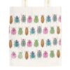 Beetle Print Polycotton Tote Bag
