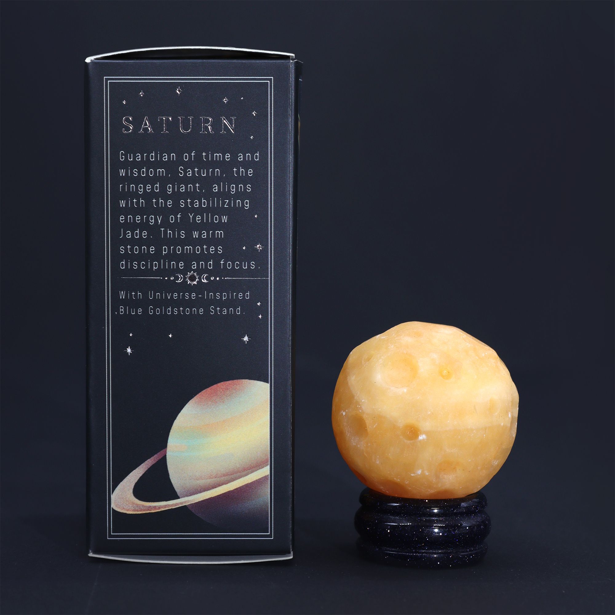bG9jYWw6Ly9tZWRpYS85TS9DQy82MFIzMEMxRzZXU0tDQzlNL2FiYjZmNGM2LmpwZWc.jpg Yellow Jade Planet on a Sola Goldstone Stand (SATURN)