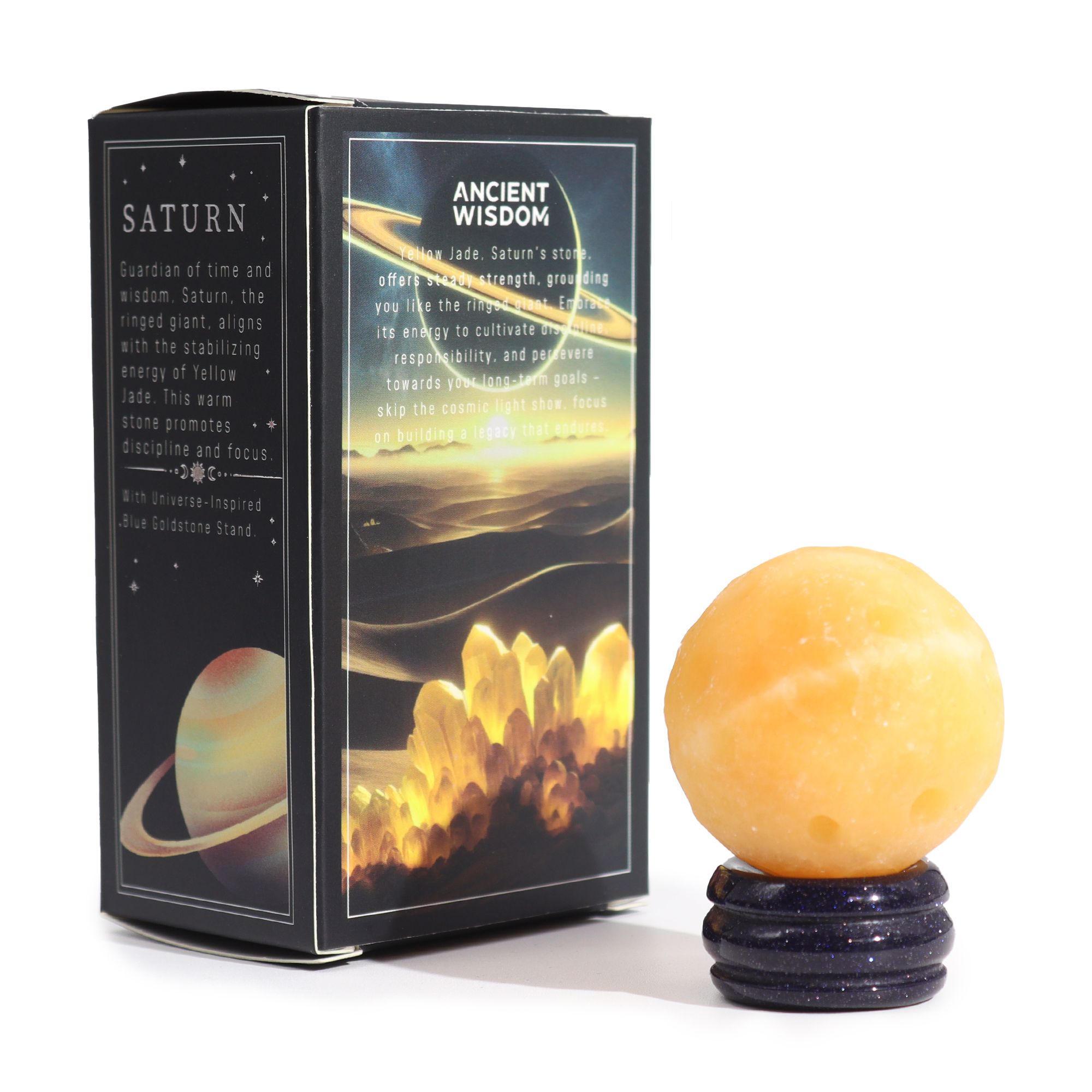 bG9jYWw6Ly9tZWRpYS85Ti9DQy82MFIzMEMxRzZXU0tDQzlOLzJjZTA4YTc5LmpwZWc.jpg Yellow Jade Planet on a Sola Goldstone Stand (SATURN)