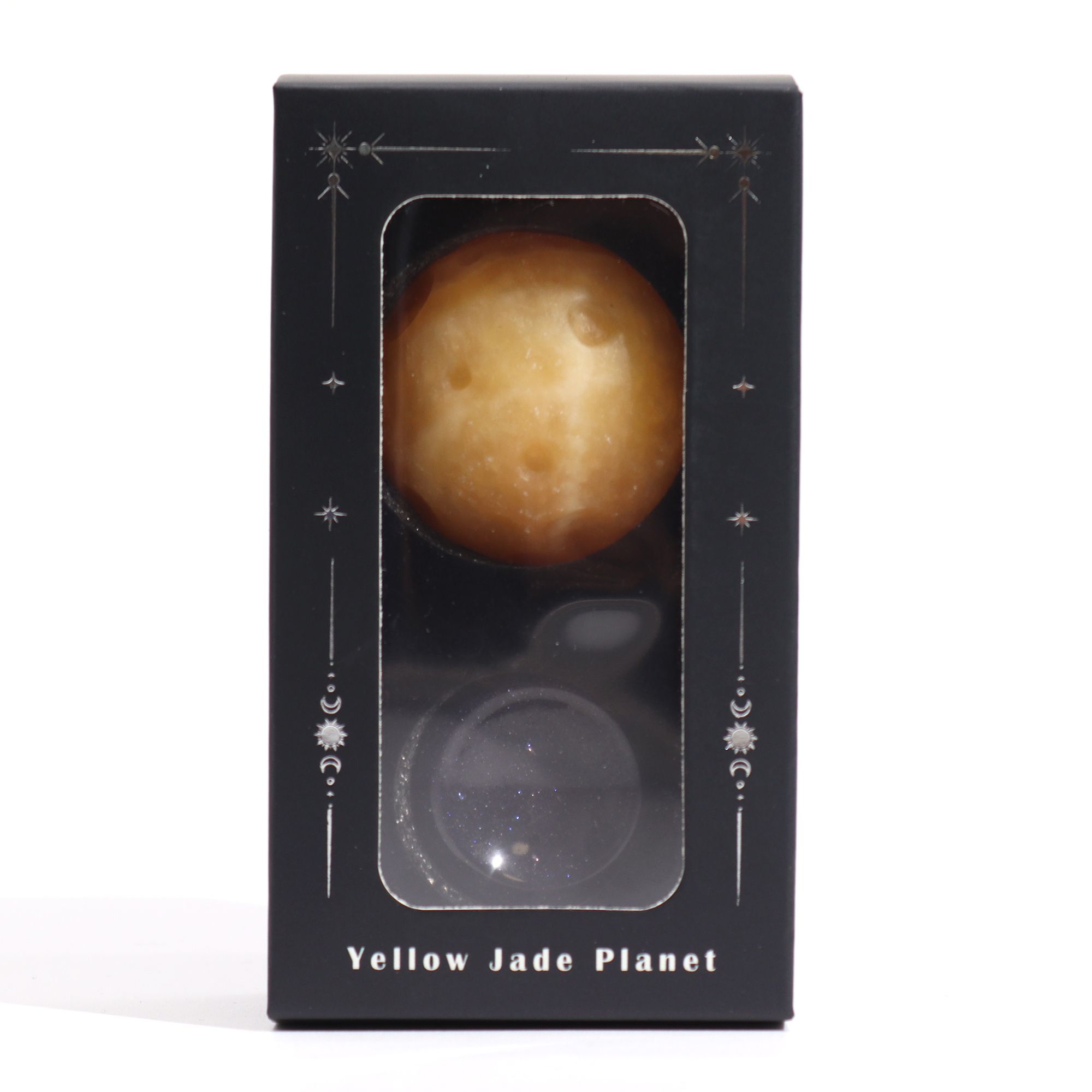 bG9jYWw6Ly9tZWRpYS85US9DQy82MFIzMEMxRzZXU0tDQzlRLzQ1ODU0NWNlLmpwZWc.jpg Yellow Jade Planet on a Sola Goldstone Stand (SATURN)