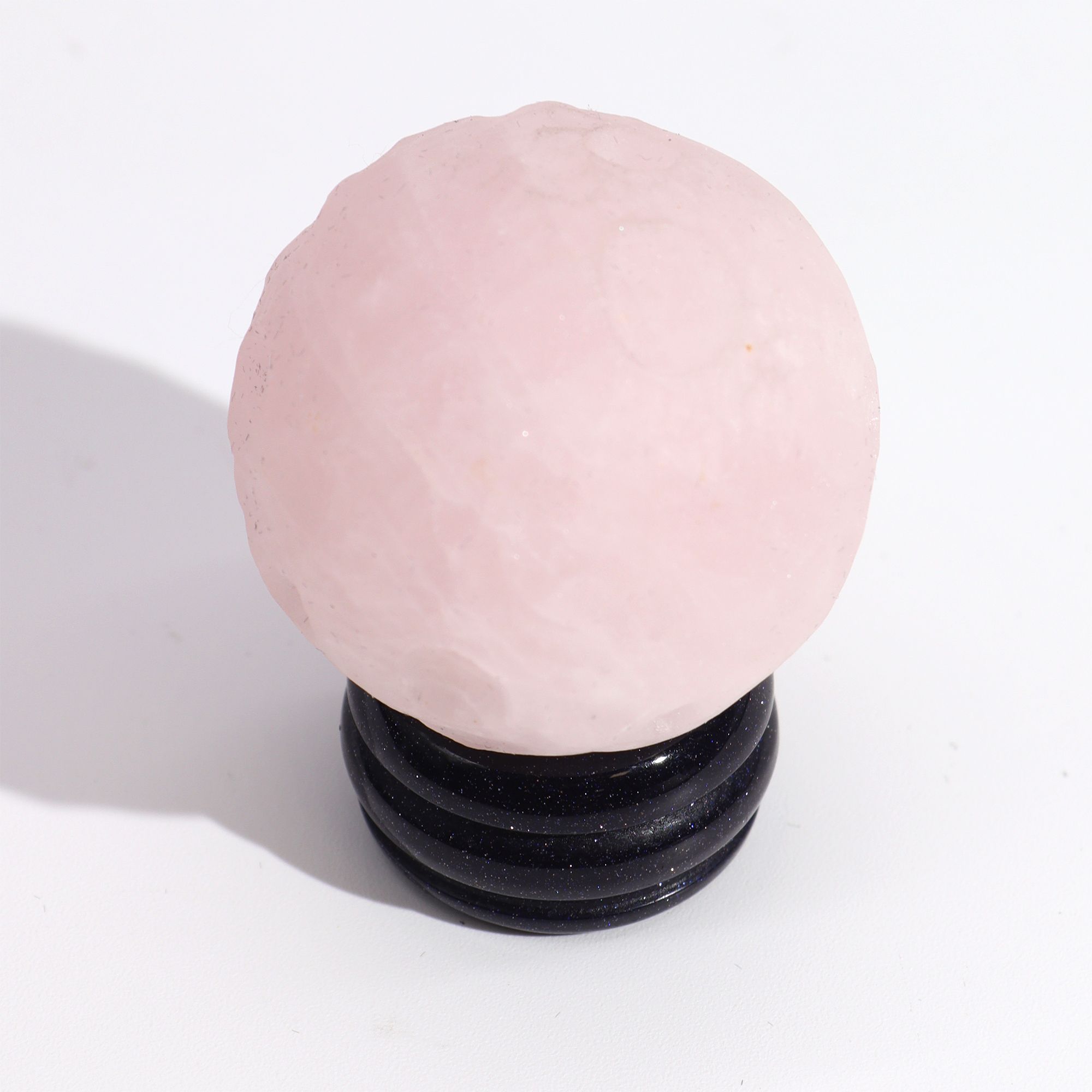 bG9jYWw6Ly9tZWRpYS8xSy9BRS82MFIzMEMxRzZXU0tBRTFLLzc3OWI3ZTIwLmpwZWc-1.jpg Rose Quartz Planet on a Sola Goldstone Stand (VENUS)