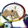 Bali Dreamcatchers - Medium Round - Cream/Coffee/Choc