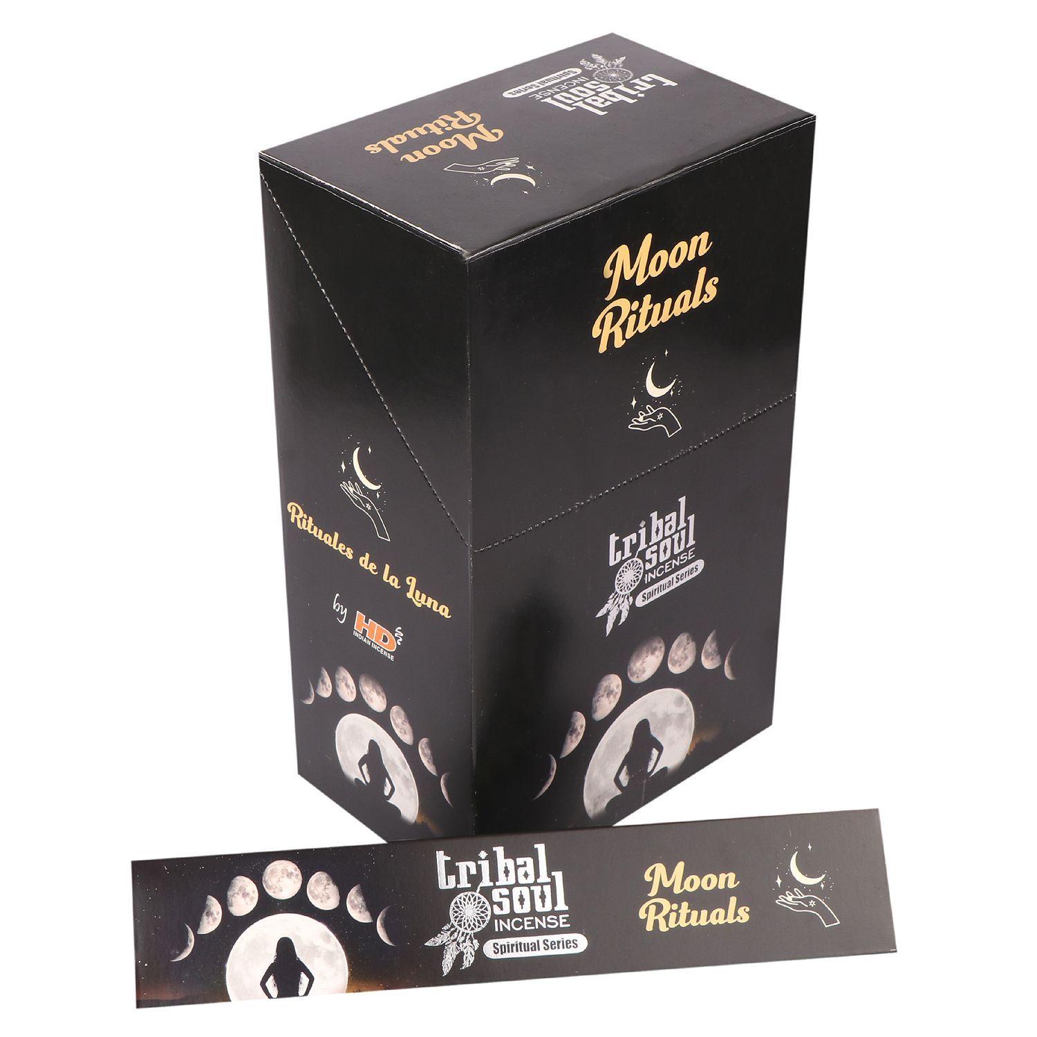 bG9jYWw6Ly9tZWRpYS9IUS9KQy82MFIzMEMxRzZSVzNKQ0hRLzgxODRhZmQ0LmpwZWc.jpg Tribal Soul Spiritual Incense Sticks and Ceramic Holder - Moon Ritual