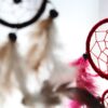 Bali Dreamcatchers - Medium Round - Black/White/Red