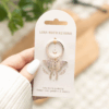 Light Luna Moth Keyring