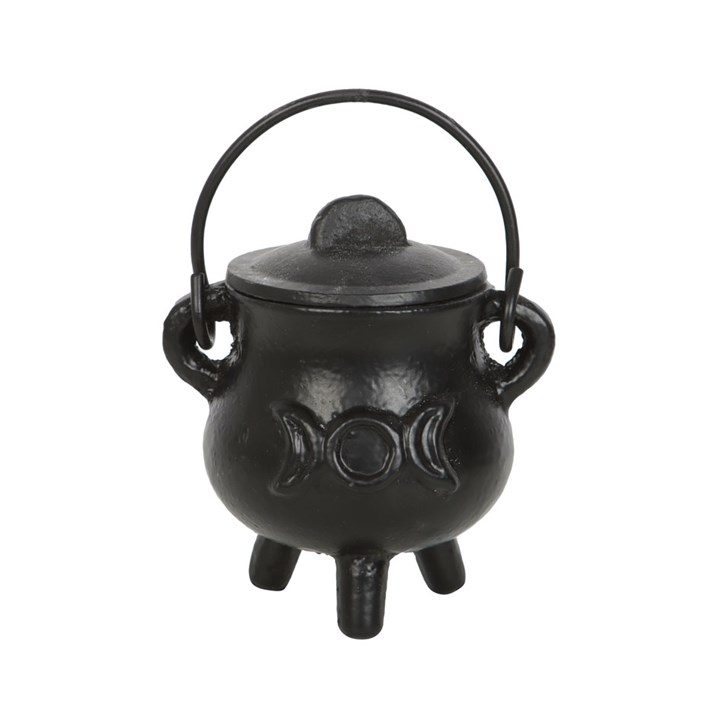 Cast Iron Cauldron with Triple Moon
