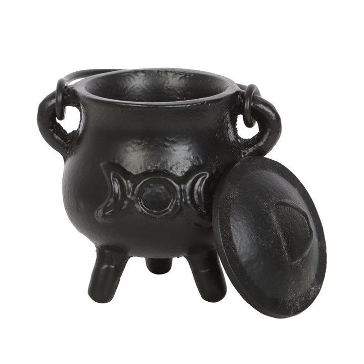 Cast Iron Cauldron with Triple Moon