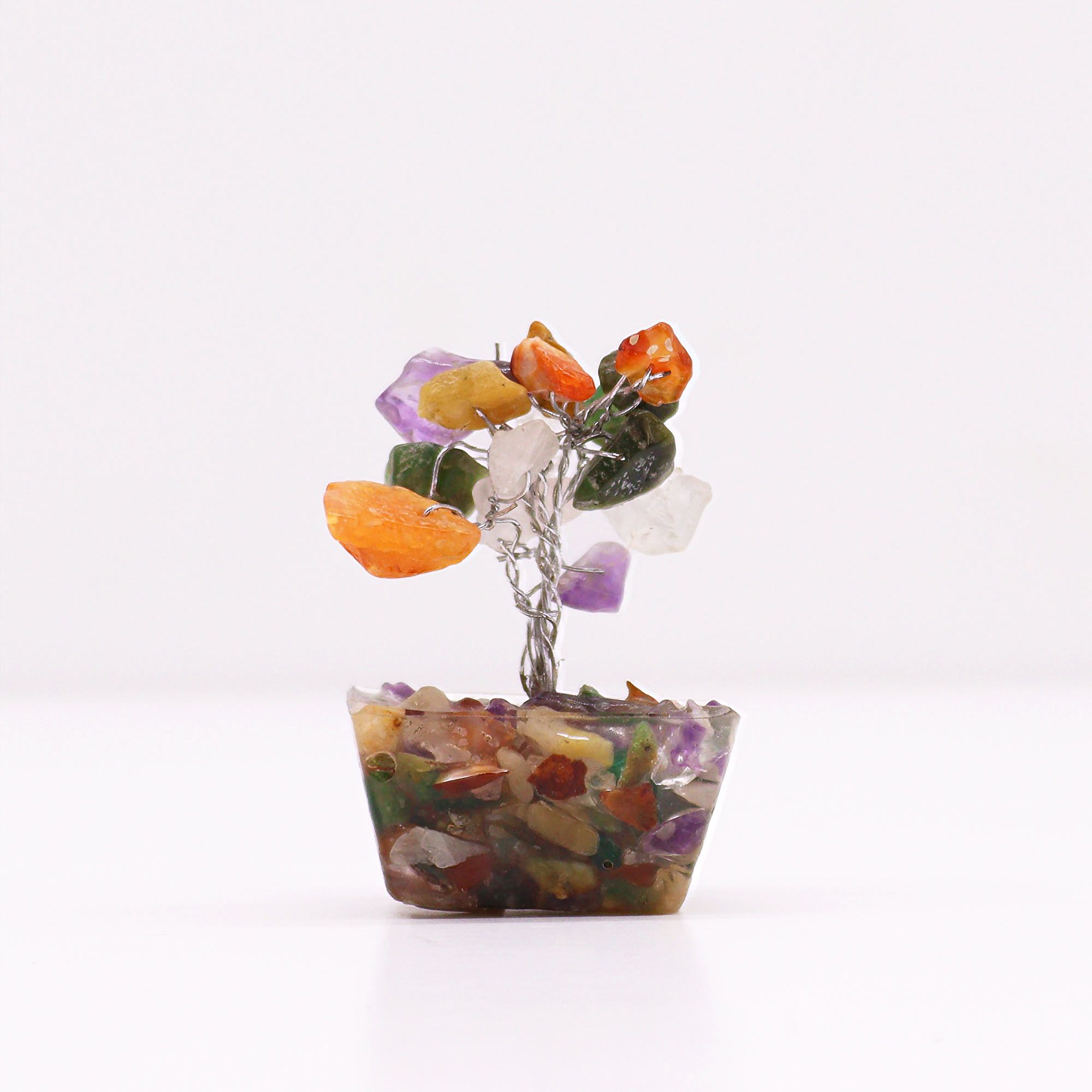 bG9jYWw6Ly9tZWRpYS85Sy9FQy82MFIzMEMxRzZXUjNFQzlLL2FhMTI4ZDQ0LmpwZWc.jpg Mini Gemstone Tree on Orgonite Base - Multi Stones (15 stones)
