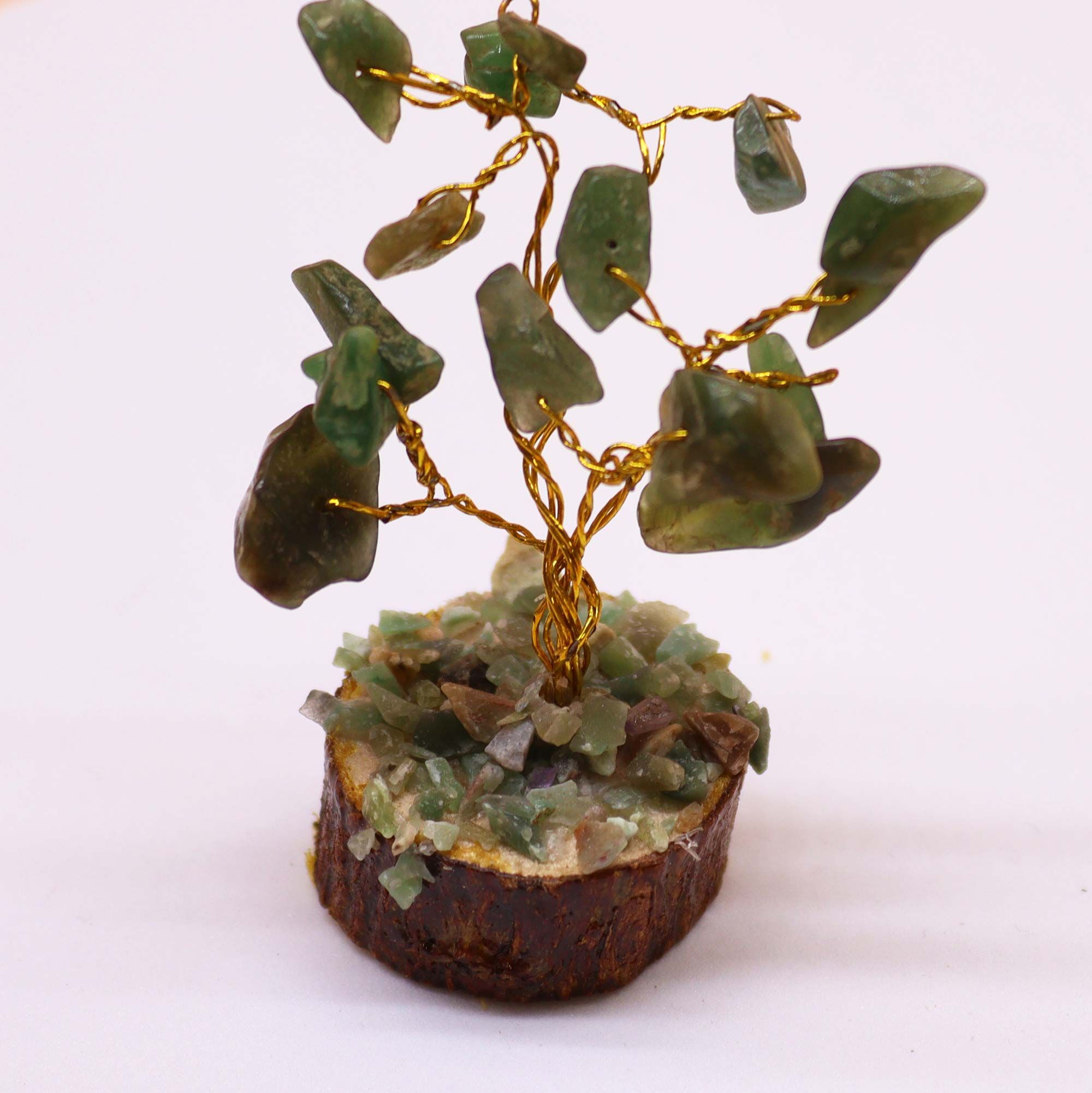 bG9jYWw6Ly9tZWRpYS8xTS9HQy82MFIzMEMxRzZXUjNHQzFNL2NjOWI2MjExLmpwZWc.jpg Mini Gemstone Tree On Wood Base - Green Aventurine (15 stones)
