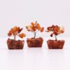 Mini Gemstone Tree On Orgonite Base - Carnelian (15 stones)