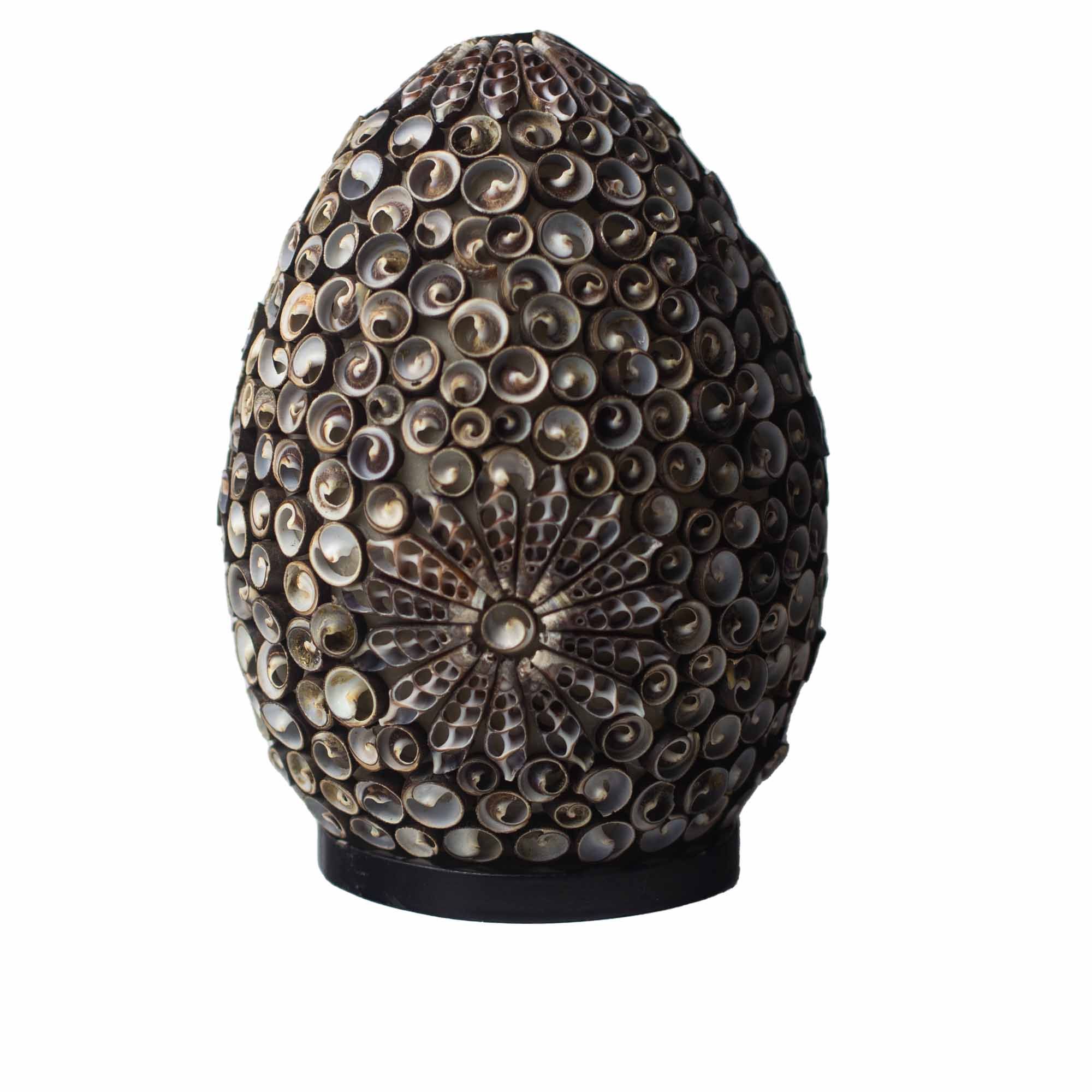 bG9jYWw6Ly9tZWRpYS8xUi82RS82MFIzMEMxRzZXUzM2RTFSLzc2ODk5YTIwLmpwZWc.jpg Boho Sea Shell Lamp - Chocolate Twist Oval - 20cm