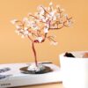 bG9jYWw6Ly9tZWRpYS8xUi9FQy82MFIzMEMxRzZXUjNFQzFSL2ZlNTZlMzc2LmpwZWc.jpg Lrg Gemstone Tree - Rock Quartz on Black Agate Base (100 stones)