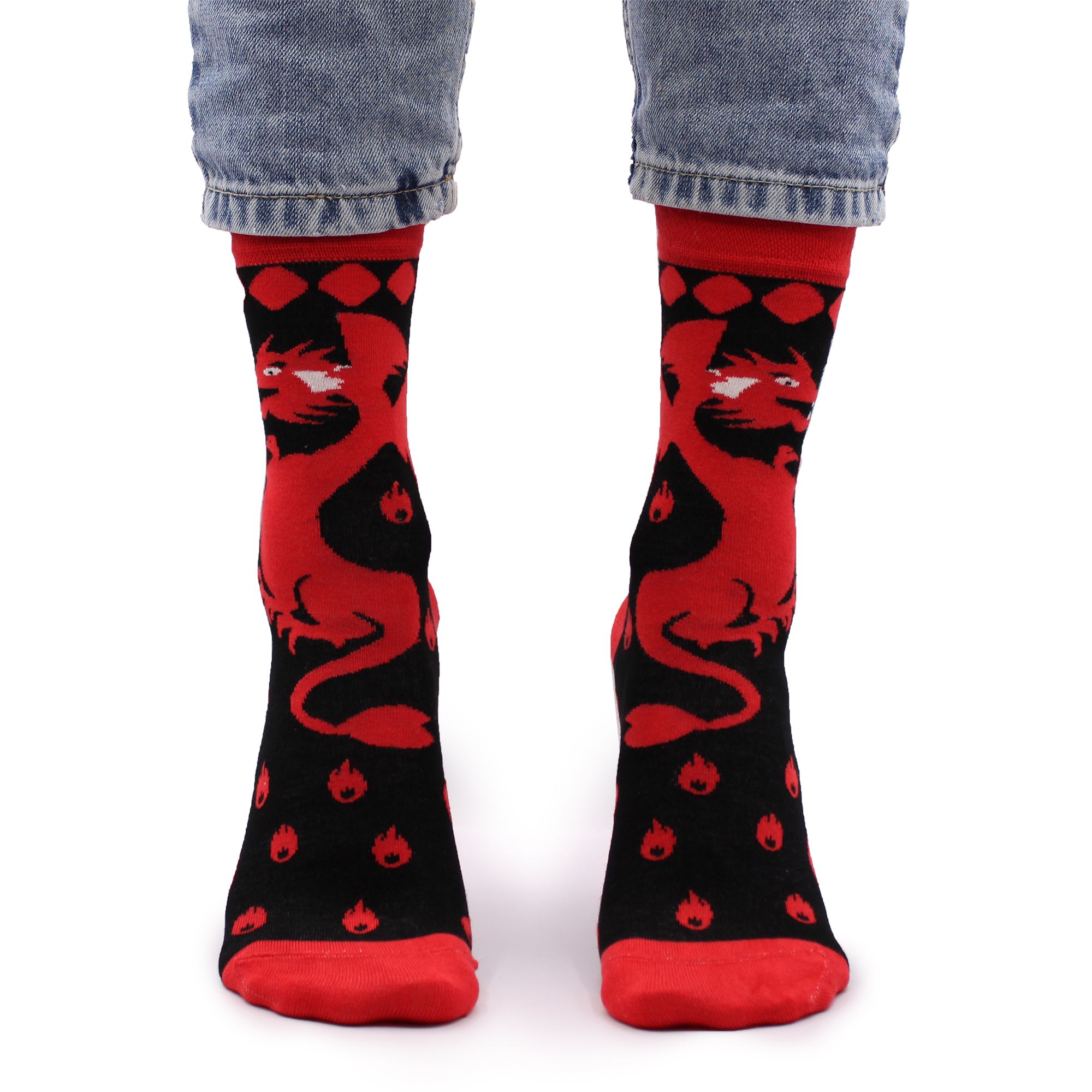 bG9jYWw6Ly9tZWRpYS9ISC9KRC82MFIzMEMxRzZSVjNKREhIL2JmZjIwZWJiLmpwZWc-1.jpg Hop Hare Bamboo Socks S/M - Red Dragons