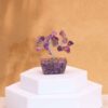 Mini Gemstone Tree On Orgonite Base - Amethyst (15 stones)