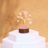 bG9jYWw6Ly9tZWRpYS9TUy9FRC82MFIzMEMxRzZXUjNFRFNTL2UxM2U1M2Q3LmpwZWc.jpg Mini Gemstone Tree On Wood Base - Rose Quartz (15 stones)