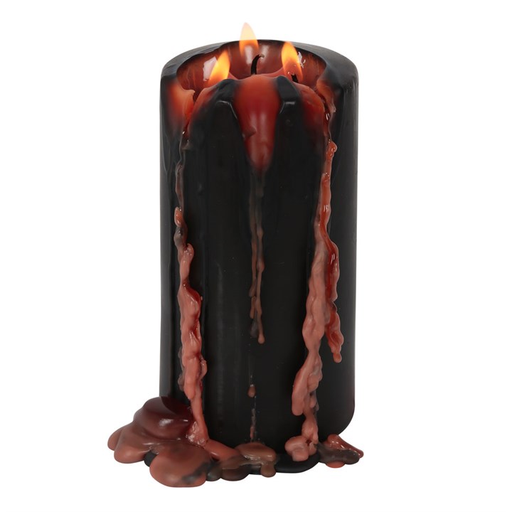 Large Vampire Blood Wax Pillar Unscented Candle