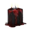 Small Vampire Blood Wax Pillar Unscented Candle (6/24)