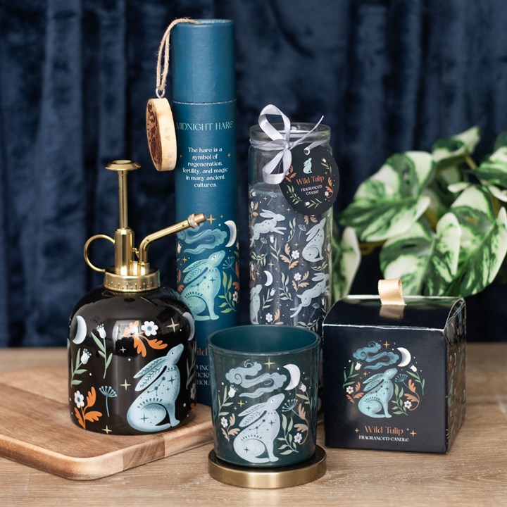 Midnight Hare Wild Tulip Tube Candle