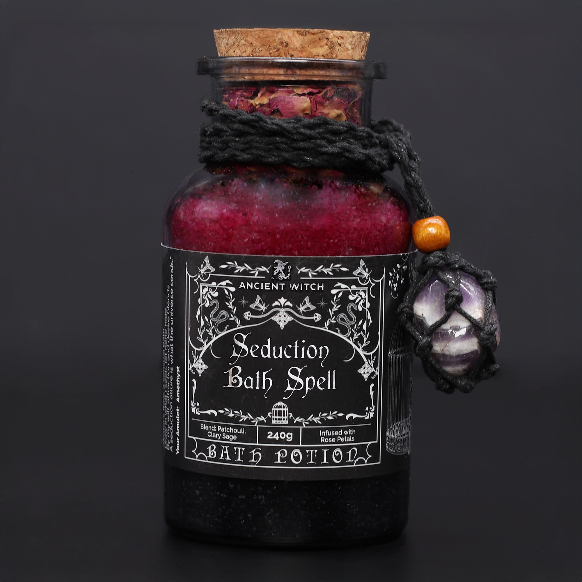 bG9jYWw6Ly9tZWRpYS9IRy8yQy82MFIzMEMxSjY0U0syQ0hHLzZiOTY5ZjUyLmpwZw-1.jpg Ancient Witch Bath Spell Potion & Amethyst Crystal Amulet - Seduction