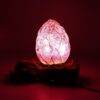 DriftGlow Lamp Crackle Lotus Flower Shade - Purple