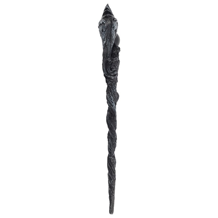 Silver Raven Resin Wand