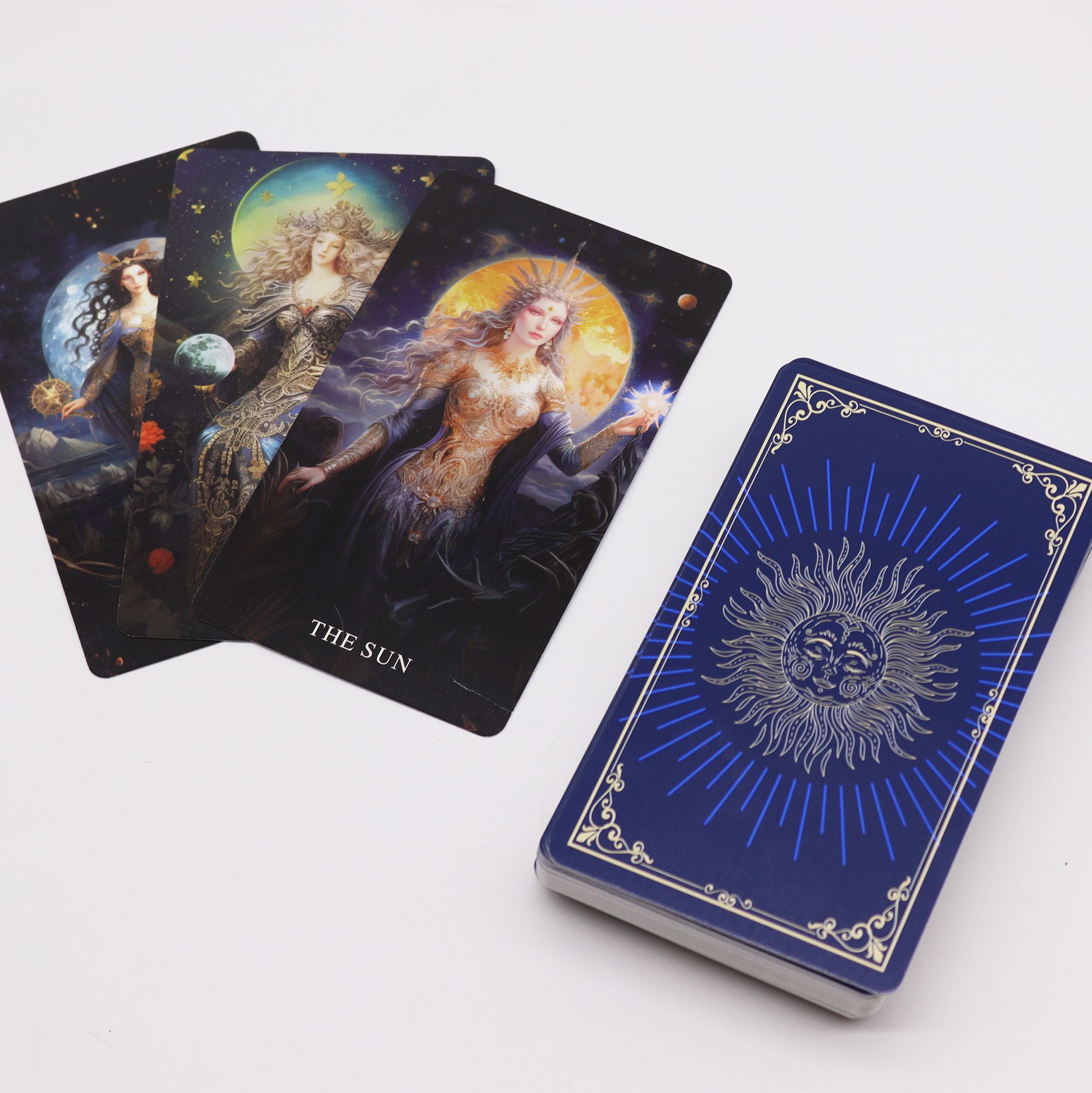 bG9jYWw6Ly9tZWRpYS8xUC80RS82MFIzMEMxSDc0UjM0RTFQL2FjZDNjYTRhLmpwZWc.jpg Tarot Cards with Guide Book - Goddess Arcana