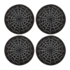 Black Spiderweb Coaster Set