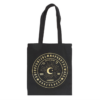 Black and Gold Talking Board Polycotton Tote Bag