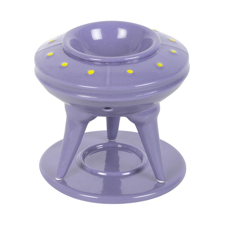 UFO Wax Burner with Lime Alien Wax Melt