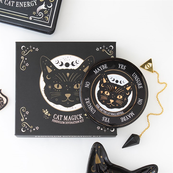 Black Cat Magick Pendulum Divination Kit
